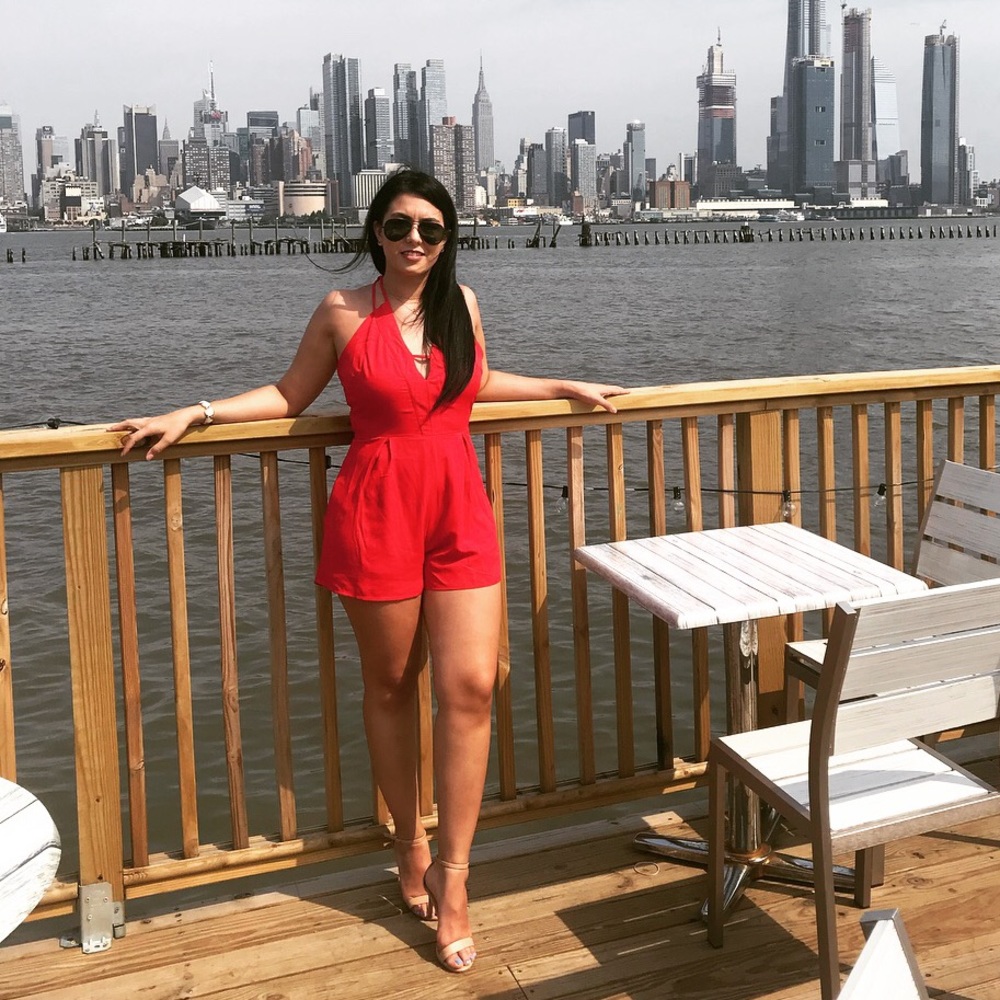 Red romper size small